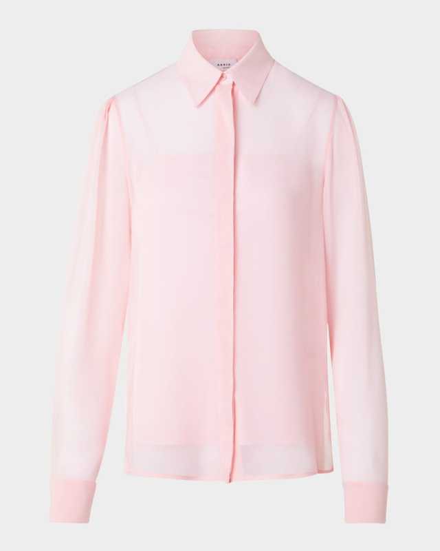 Viscose Georgette Button-Down Boho Blouse